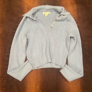 Blue cropped sweater